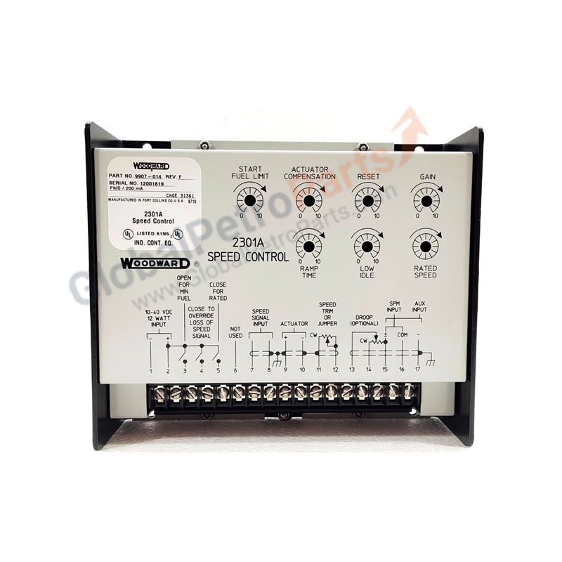 9907-014 Woodward | 2301A Speed Controller 0-200mA Actuator