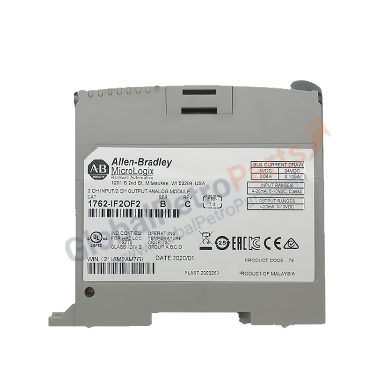 Allen-Bradley 1762-IF2OF2 MicroLogix 1200 4-Point Analog Combination Module