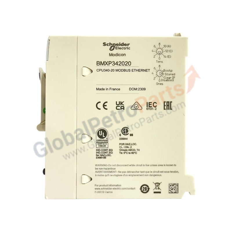 Schneider M340 Processor - Ethernet/Modbus Modicon Quantum BMXP342020