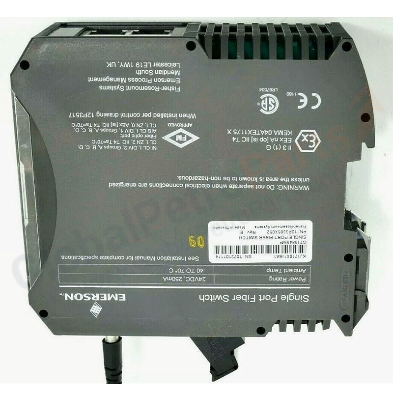 Emerson DeltaV KJ1710X1-BA1 Single Port Fiber Switch