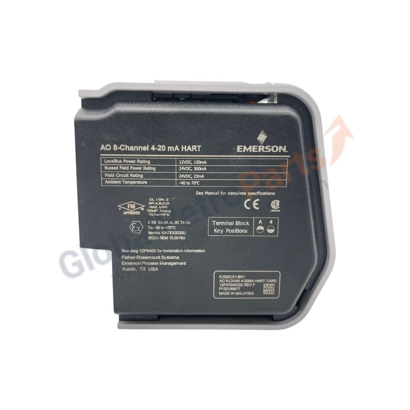 KJ3221X1-BK1 Emerson DeltaV AO 8-Channel 4-20 mA HART Card
