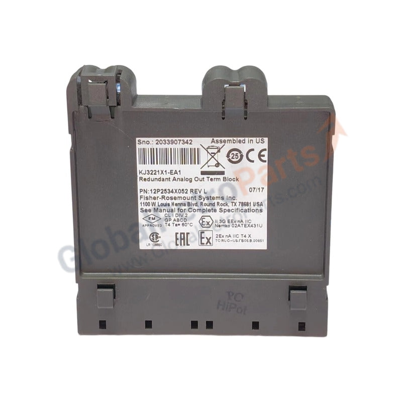 KJ3221X1-EA1 | Emerson DeltaV | Redundant AO Terminal Block