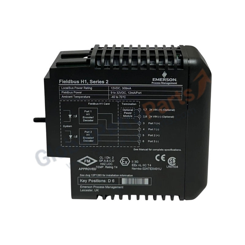 KJ3242X1-BA1 | Emerson DeltaV | Fieldbus H1 Card